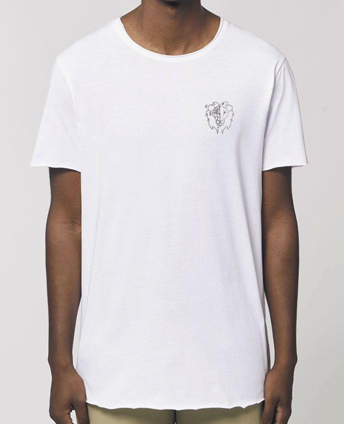 T-Shirt Long - Stanley SKATER Tete de lion stylisée Par  Tasca