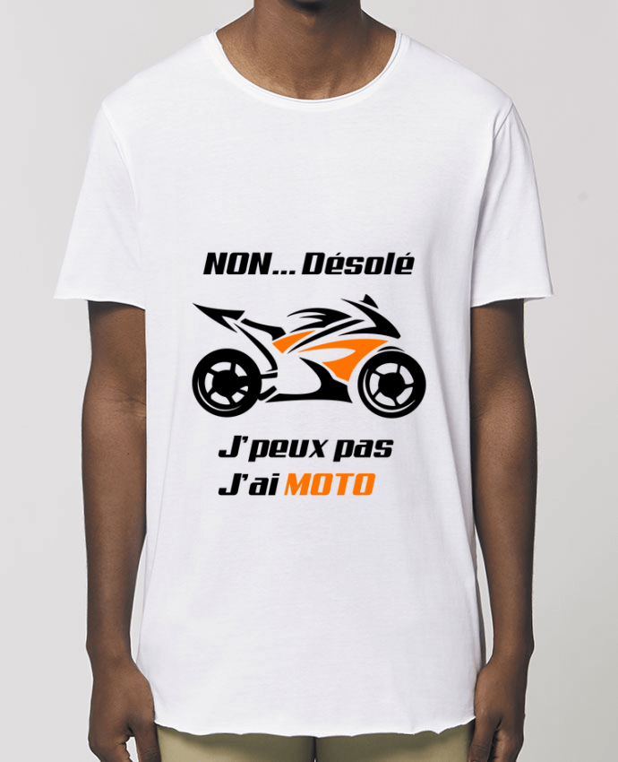 Men\'s long t-shirt Stanley Skater J'peux pas j'ai moto Par  MotorWave's