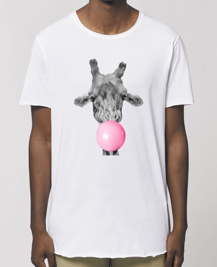 Men\'s long t-shirt Stanley Skater Girafe bulle Par  justsayin
