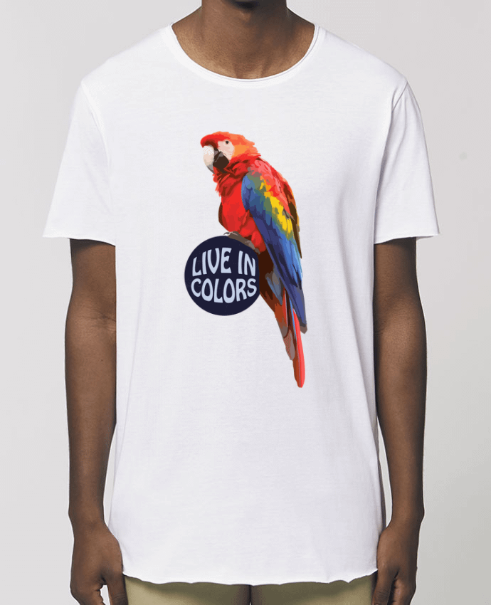 Tee-shirt Homme Perroquet - Live in colors Par  justsayin