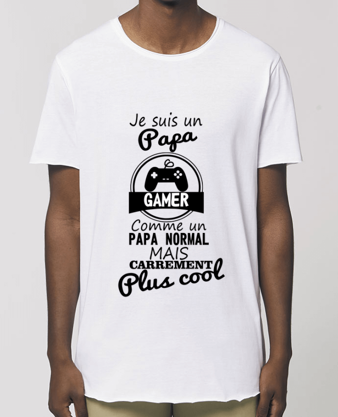 Men\'s long t-shirt Stanley Skater Papa gamer, cadeau père, gaming, geek Par  Benichan