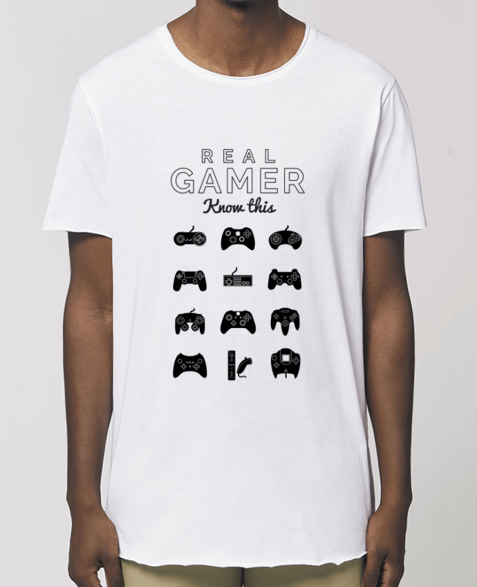 T-Shirt Long - Stanley SKATER Real gamer jeux video Par  
