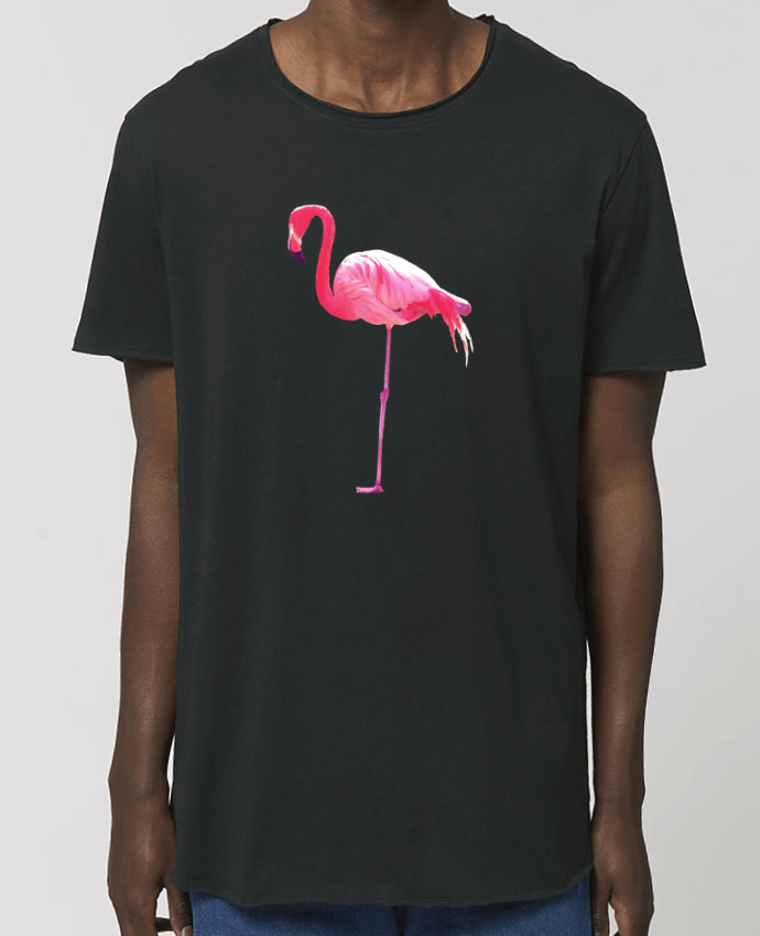 T-Shirt Long - Stanley SKATER Flamant rose Par  justsayin