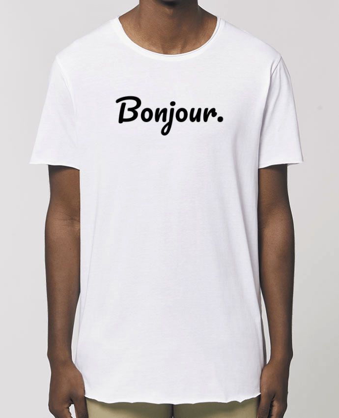 Men\'s long t-shirt Stanley Skater Bonjour. Par  tunetoo