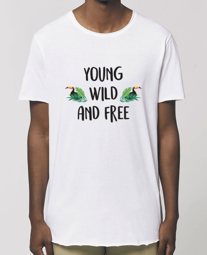 Tee-shirt Homme Young, Wild and Free Par  IDÉ'IN