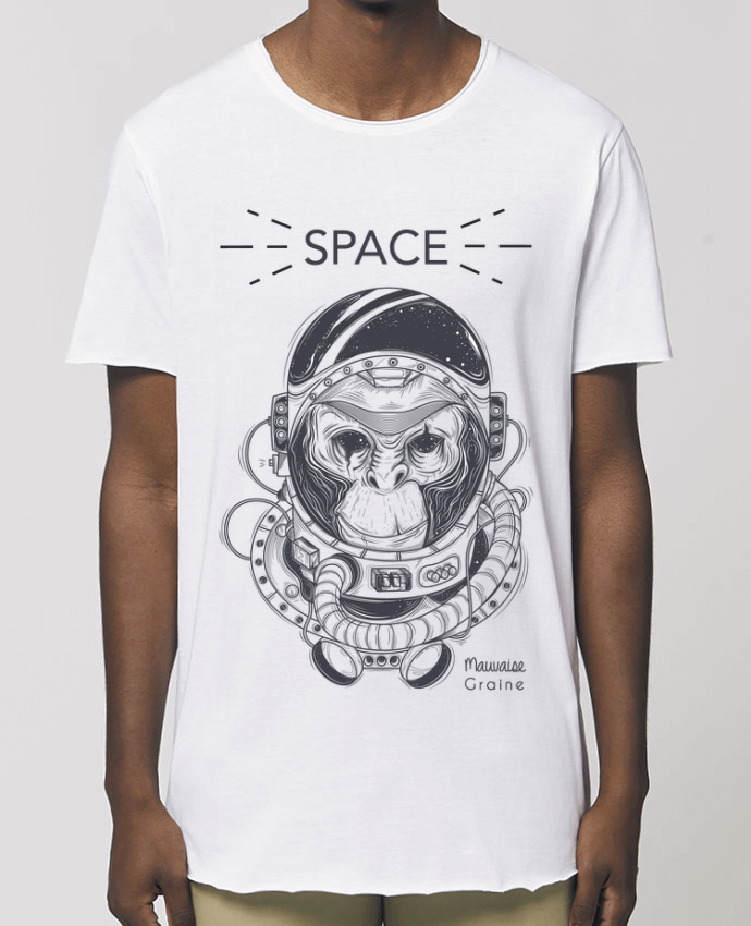 Men\'s long t-shirt Stanley Skater Monkey space Par  Mauvaise Graine