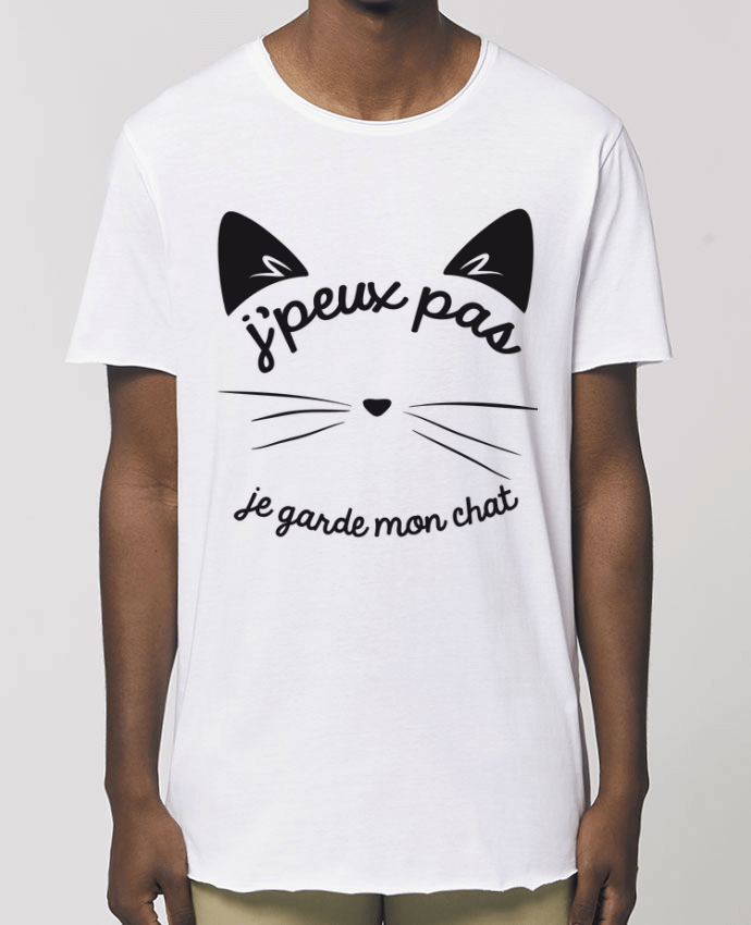 Tee-shirt Homme Je peux pas je garde mon chat Par  FRENCHUP-MAYO