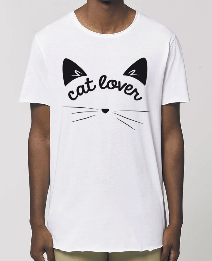 Men\'s long t-shirt Stanley Skater Cat lover Par  FRENCHUP-MAYO
