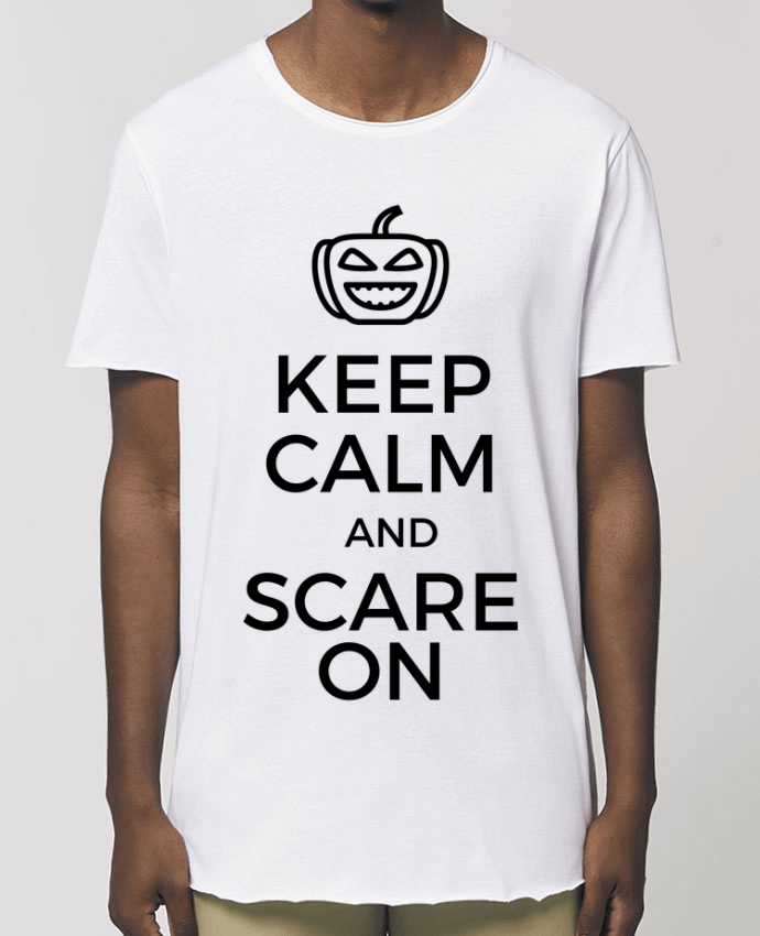 Men\'s long t-shirt Stanley Skater Keep Calm and Scare on Pumpkin Par  tunetoo
