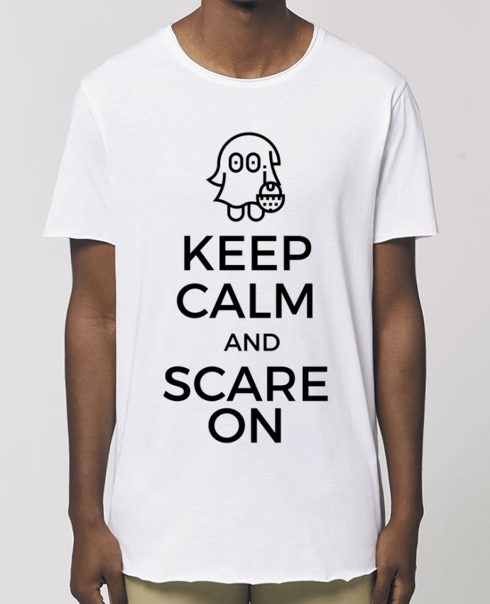 Men\'s long t-shirt Stanley Skater Keep Calm and Scare on Ghost Par  tunetoo