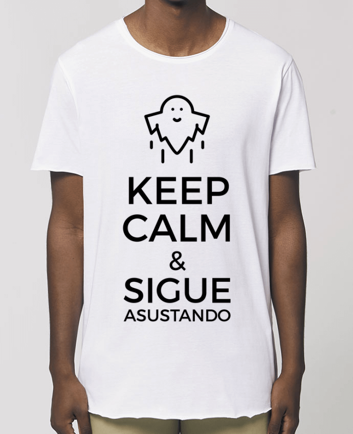 Tee-shirt Homme Keep Calm and Sigue asustando ghost Par  tunetoo