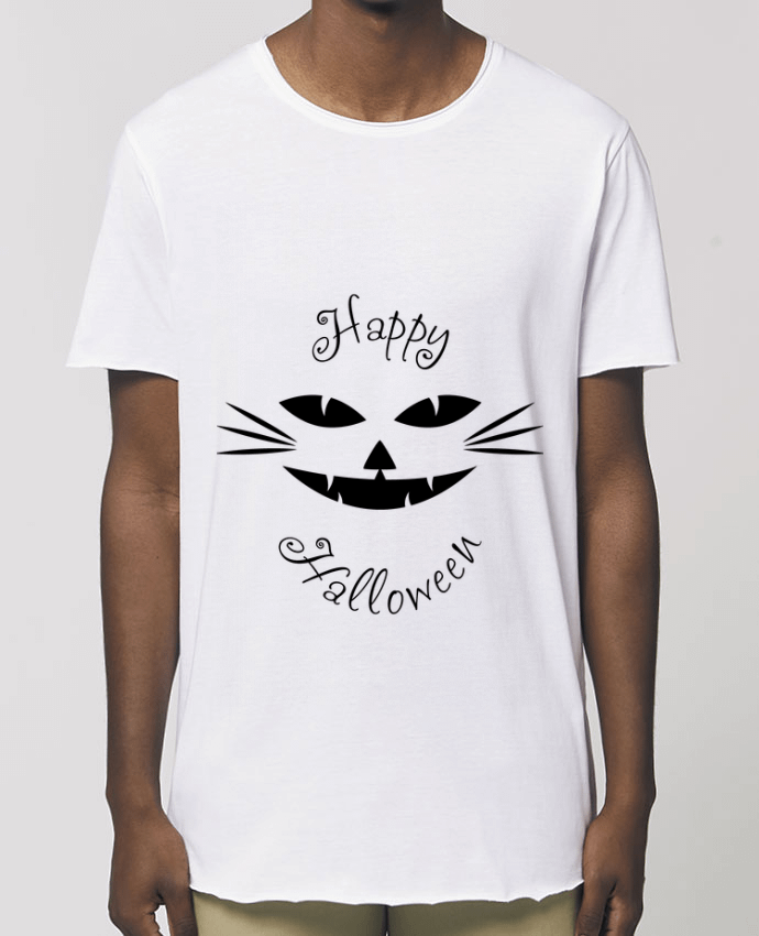 Men\'s long t-shirt Stanley Skater Happy CatHalloween Par  