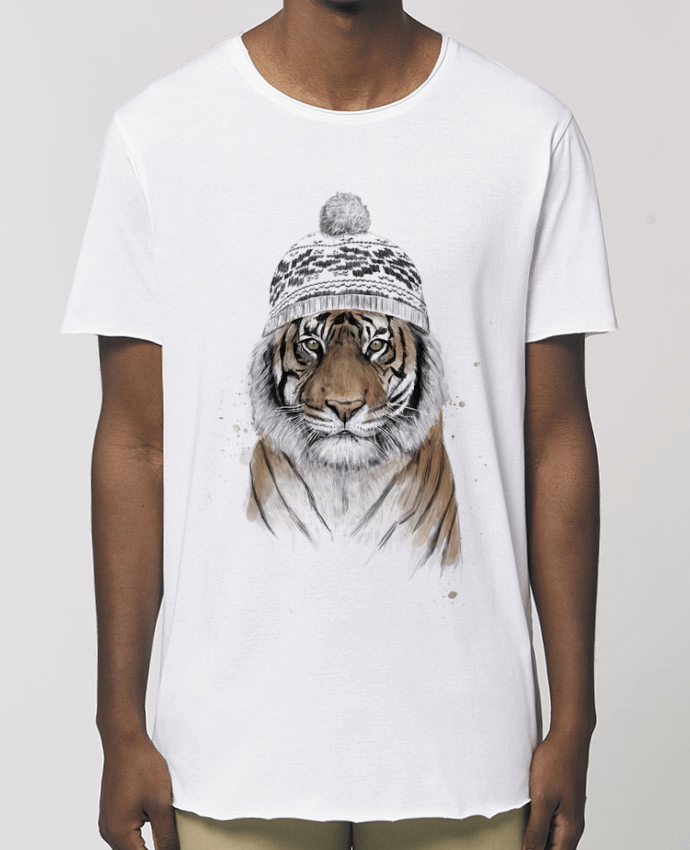 Men\'s long t-shirt Stanley Skater Siberian tiger Par  Balàzs Solti