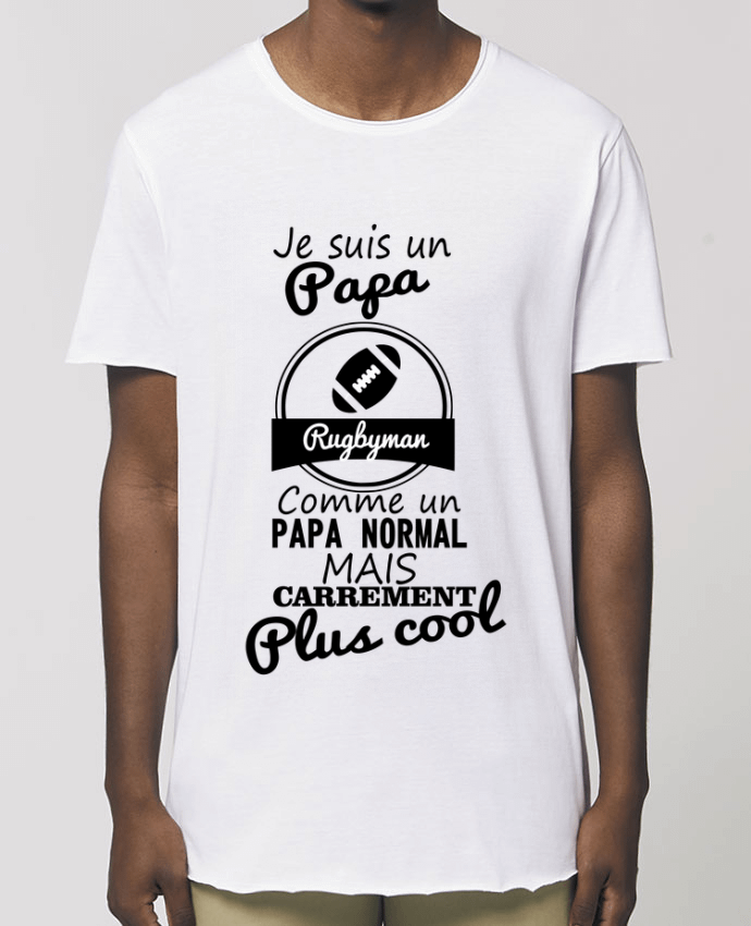 Tee-shirt Homme Je suis un papa rugbyman comme un papa normal mais carrément plus cool Par  Benichan