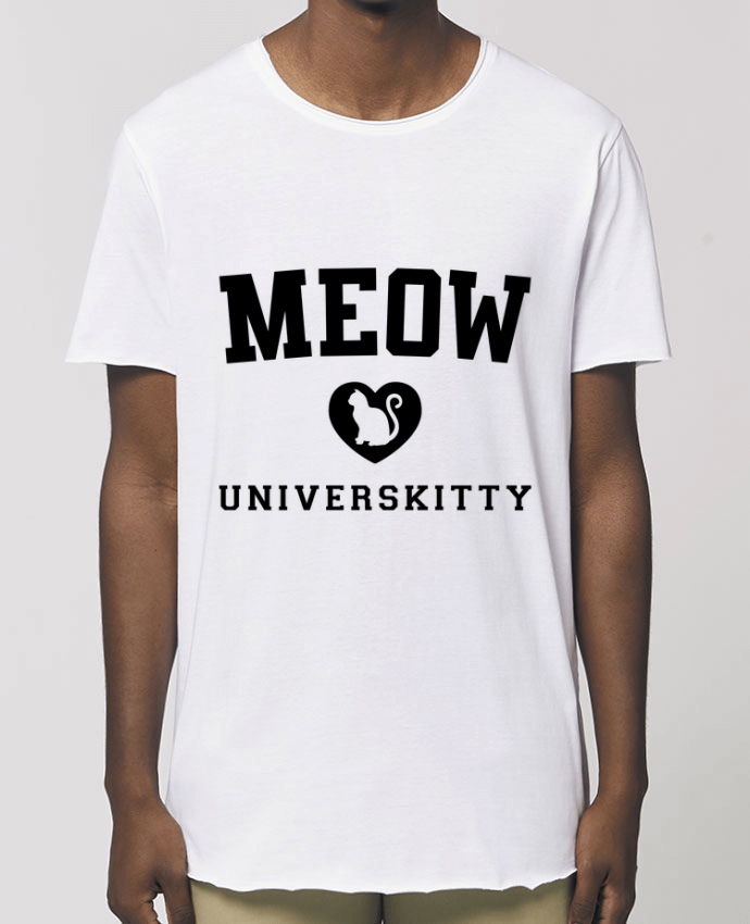 Camiseta larga pora él  Stanley Skater Meow Universkitty Par  Freeyourshirt.com