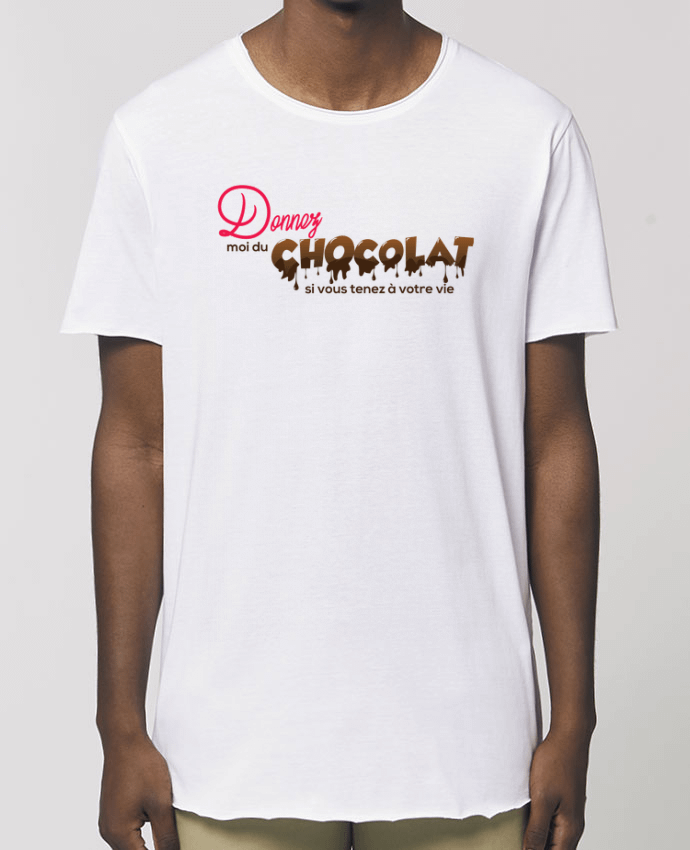 T-Shirt Long - Stanley SKATER Donnez moi du chocolat !! Par  tunetoo