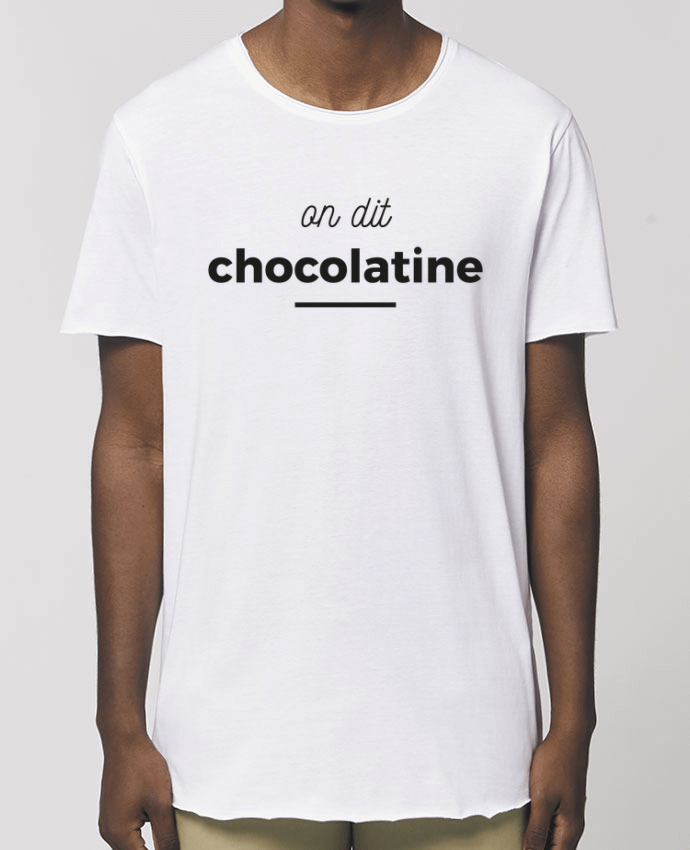 Men\'s long t-shirt Stanley Skater On dit chocolatine Par  Ruuud