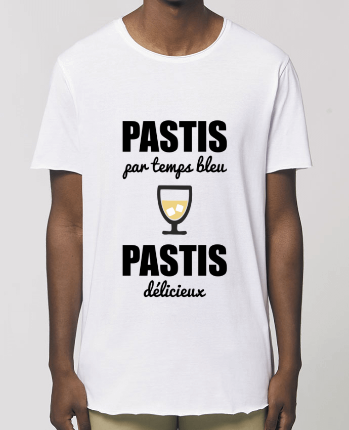 Tee-shirt Homme Pastis par temps bleu pastis délicieux Par  Benichan