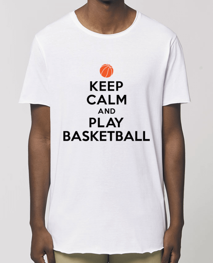 Men\'s long t-shirt Stanley Skater Keep Calm And Play Basketball Par  Freeyourshirt.com