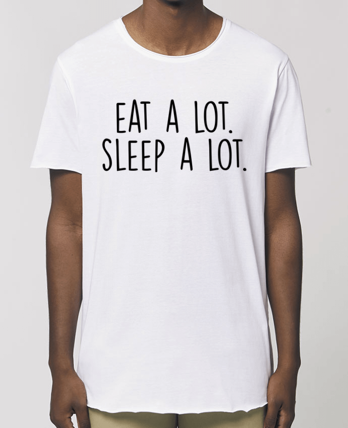 Men\'s long t-shirt Stanley Skater Eat a lot. Sleep a lot. Par  Bichette