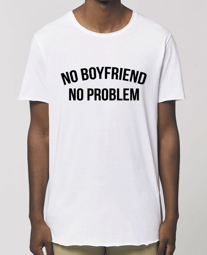 Men\'s long t-shirt Stanley Skater No boyfriend, no problem Par  Bichette