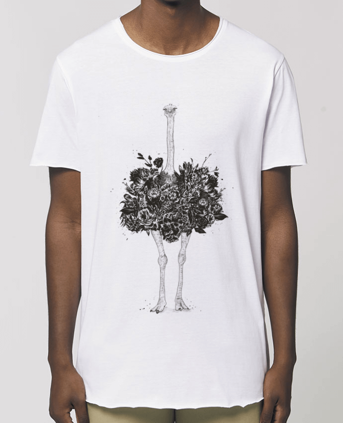 Men\'s long t-shirt Stanley Skater Floral ostrich Par  Balàzs Solti