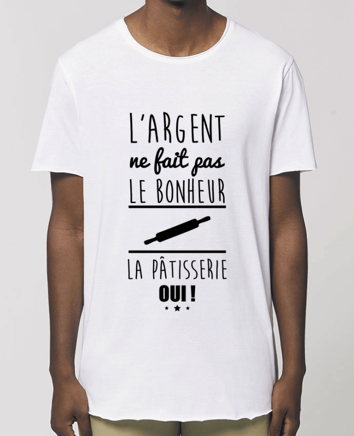 Tee-shirt Homme L'argent ne fait pas le bonheur la pâtisserie oui ! Par  Benichan