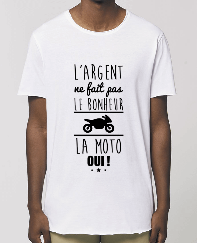 Tee-shirt Homme L'argent ne fait pas le bonheur la moto oui ! Par  Benichan