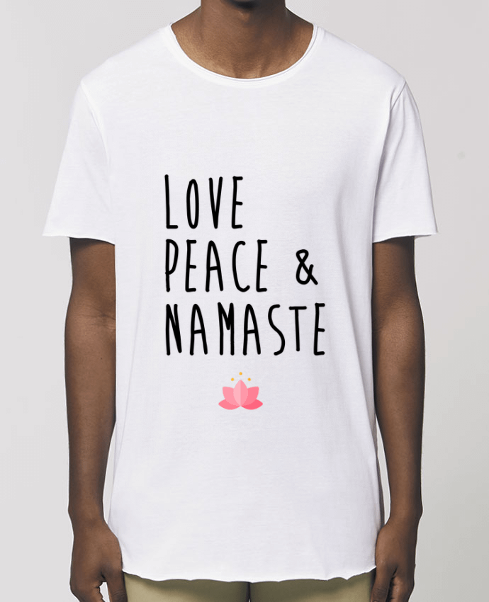 Camiseta larga pora él  Stanley Skater Love, Peace & Namaste Par  tunetoo