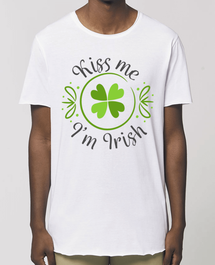 Men\'s long t-shirt Stanley Skater Kiss me I'm Irish Par  tunetoo