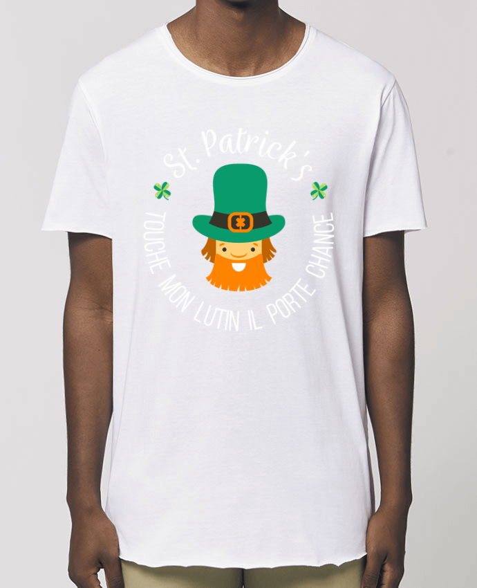 T-Shirt Long - Stanley SKATER Saint Patrick, Touche mon lutin il porte chance Par  tunetoo