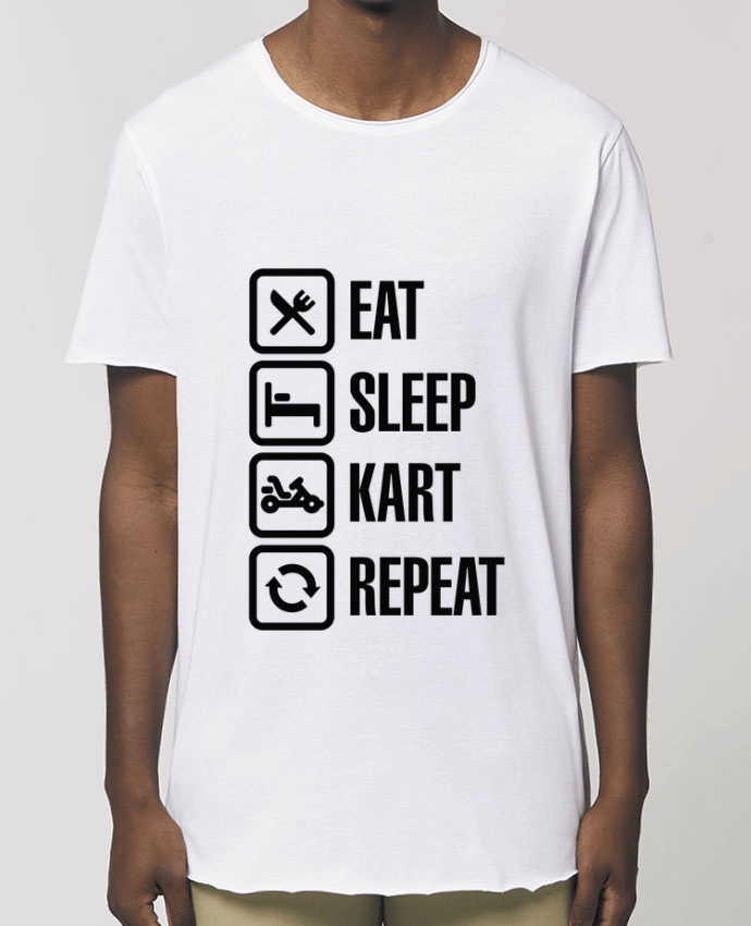 Men\'s long t-shirt Stanley Skater Eat, sleep, kart, repeat Par  LaundryFactory