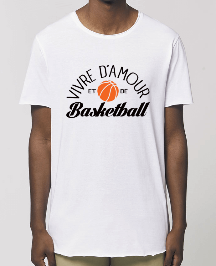 Tee-shirt Homme Vivre d'Amour et de Basketball Par  Freeyourshirt.com