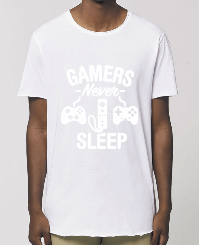Tee-shirt Homme Gamers never sleep Par  LaundryFactory
