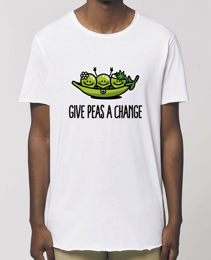 T-Shirt Long - Stanley SKATER Give peas a change Par  LaundryFactory