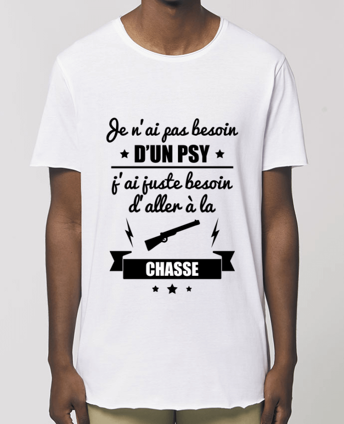 Camiseta larga pora él  Stanley Skater Je n'ai pas besoin d'un psy, j'ai juste besoin d'aller à la chasse Par  Benichan