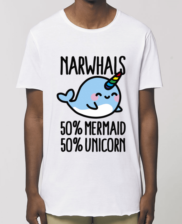 Tee-shirt Homme NARWHALS MERMAID UNICORN Par  LaundryFactory