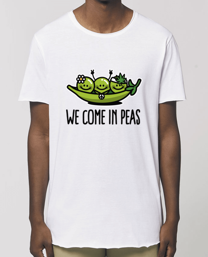 Tee-shirt Homme WE COME IN PEAS Par  LaundryFactory