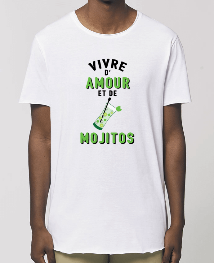 Tee-shirt Homme Vivre d'amour et de mojitos Par  tunetoo