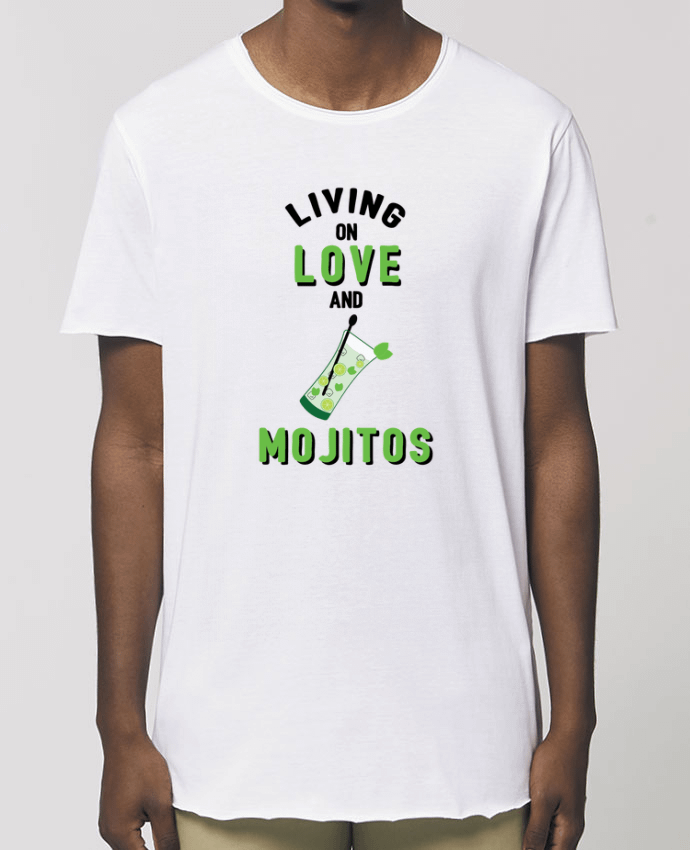 Tee-shirt Homme Living on love and mojitos Par  tunetoo