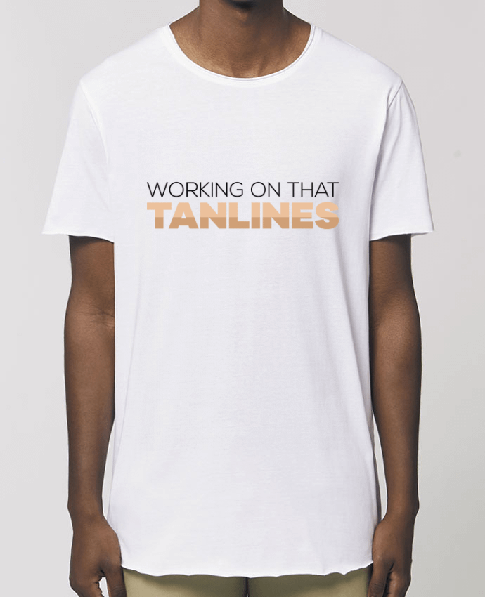 Tee-shirt Homme Working on that tanlines Par  tunetoo