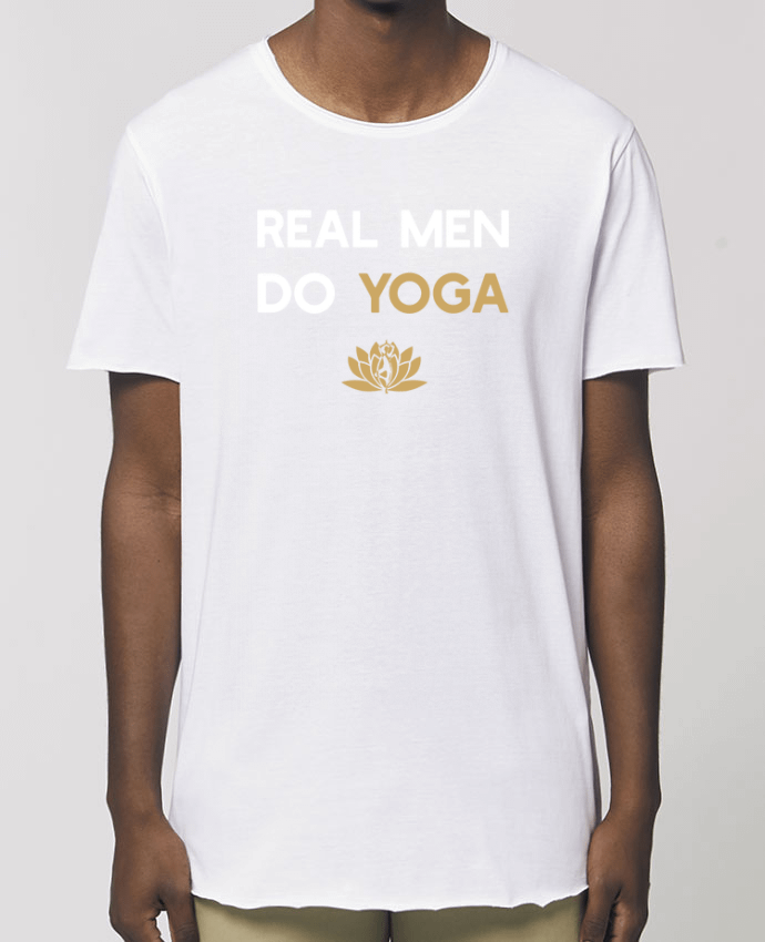 Camiseta larga pora él  Stanley Skater Real men do yoga Par  Original t-shirt