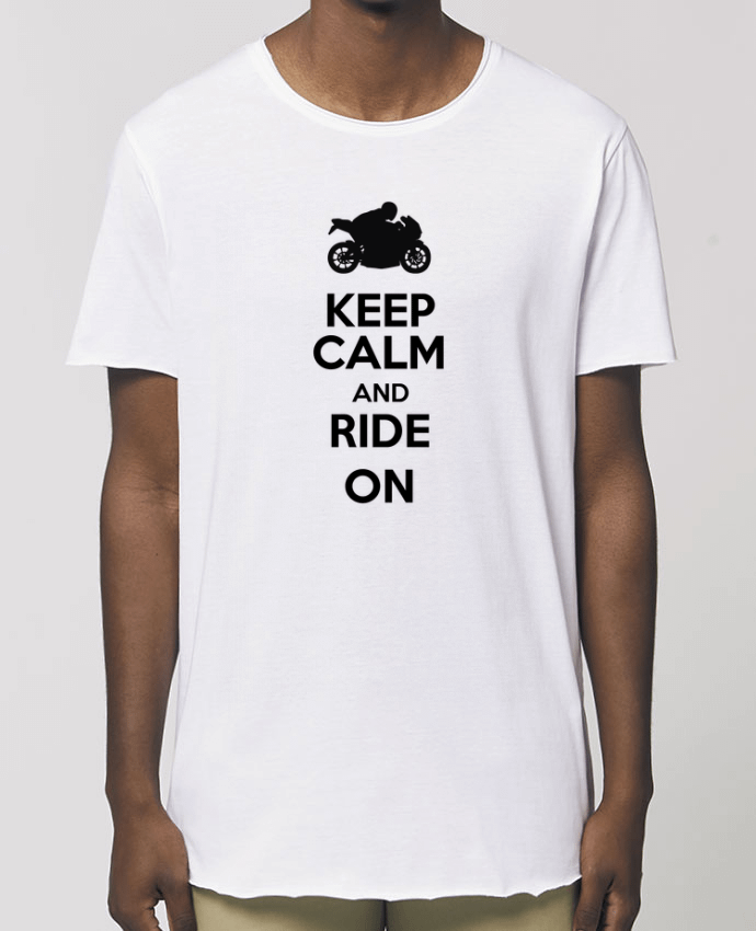 T-Shirt Long - Stanley SKATER Keep calm Moto Par  Original t-shirt
