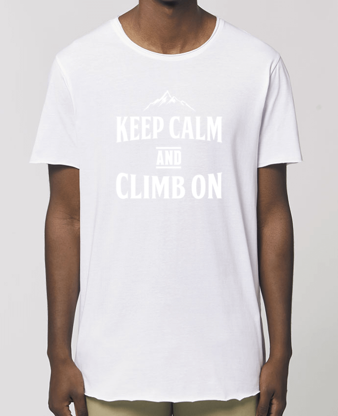 Men\'s long t-shirt Stanley Skater Keep calm and climb Par  Original t-shirt
