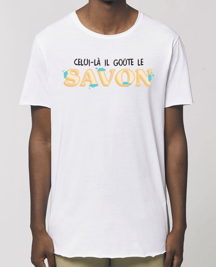 Camiseta larga pora él  Stanley Skater Il goûte le savon Citation Dikkenek Par  tunetoo