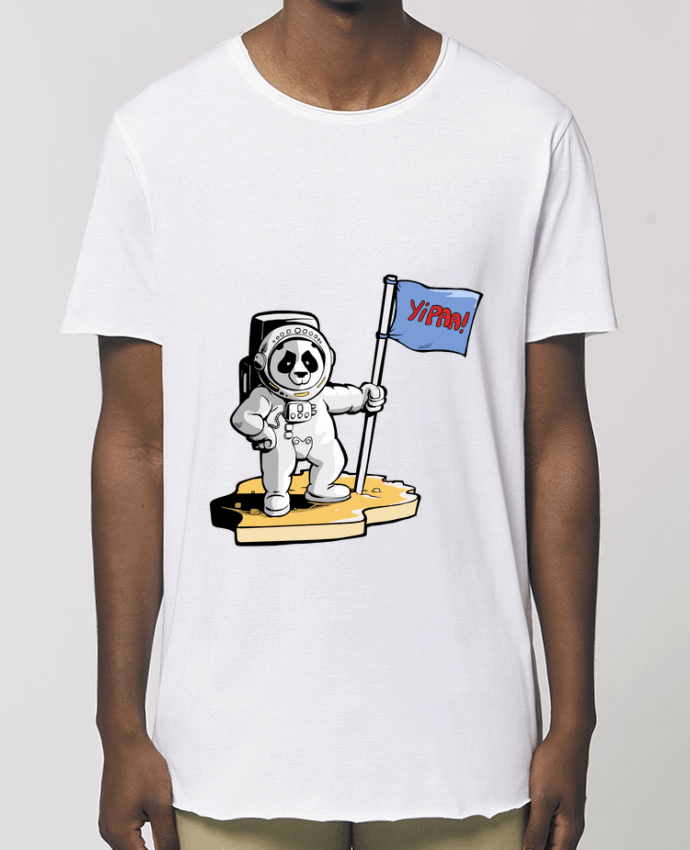 Men\'s long t-shirt Stanley Skater Panda-cosmonaute Par  Tomi Ax - tomiax.fr
