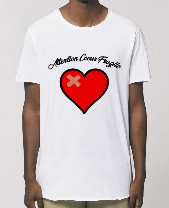 T-Shirt Long - Stanley SKATER Coeur Fragile Par  funky-dude