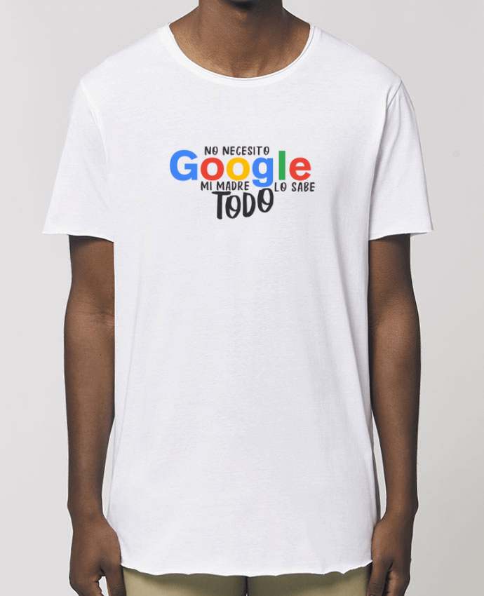 Men\'s long t-shirt Stanley Skater Google - Mi madre lo sabe todo Par  tunetoo