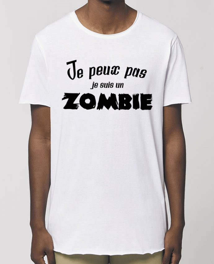 Men\'s long t-shirt Stanley Skater Je peux pas je suis un Zombie Par  L'Homme Sandwich