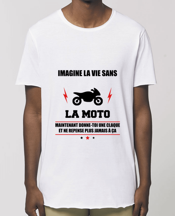 Men\'s long t-shirt Stanley Skater Imagine la vie sans la moto Par  Benichan